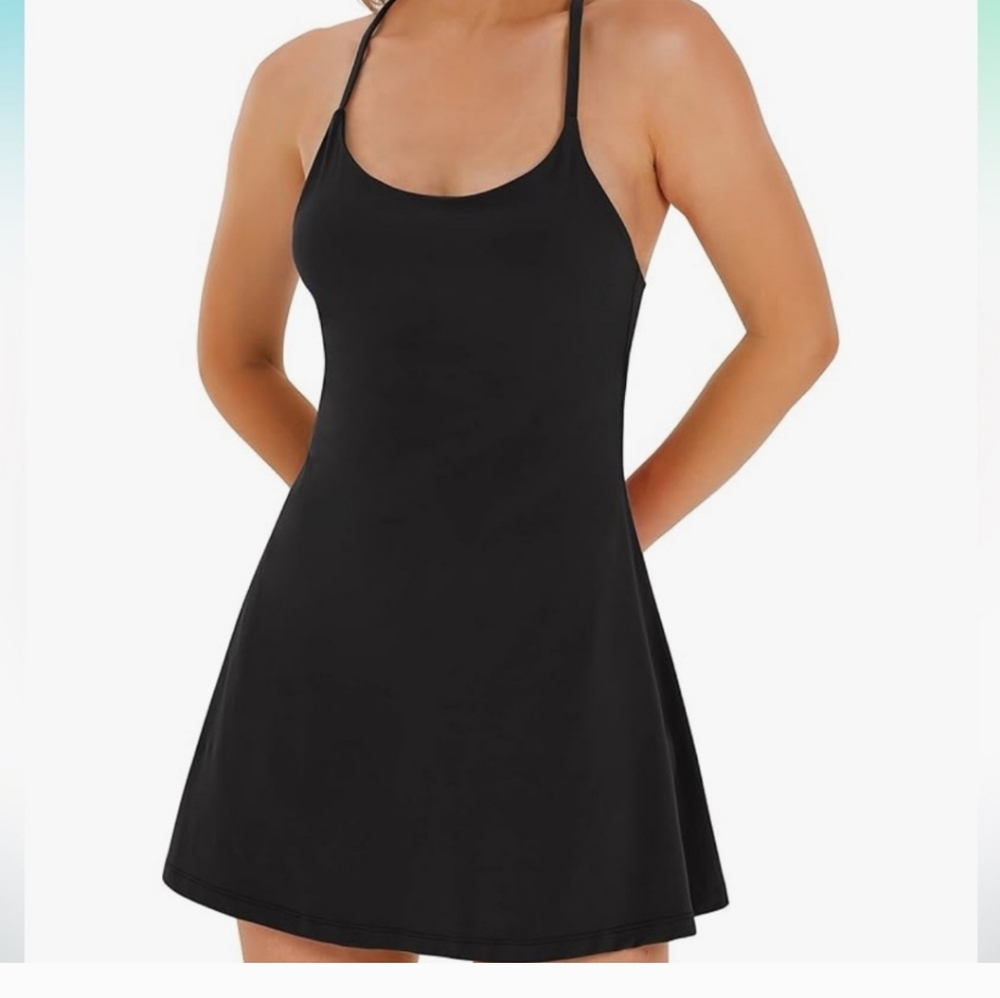 EWEDOOS Black Women's TENNIS Dress